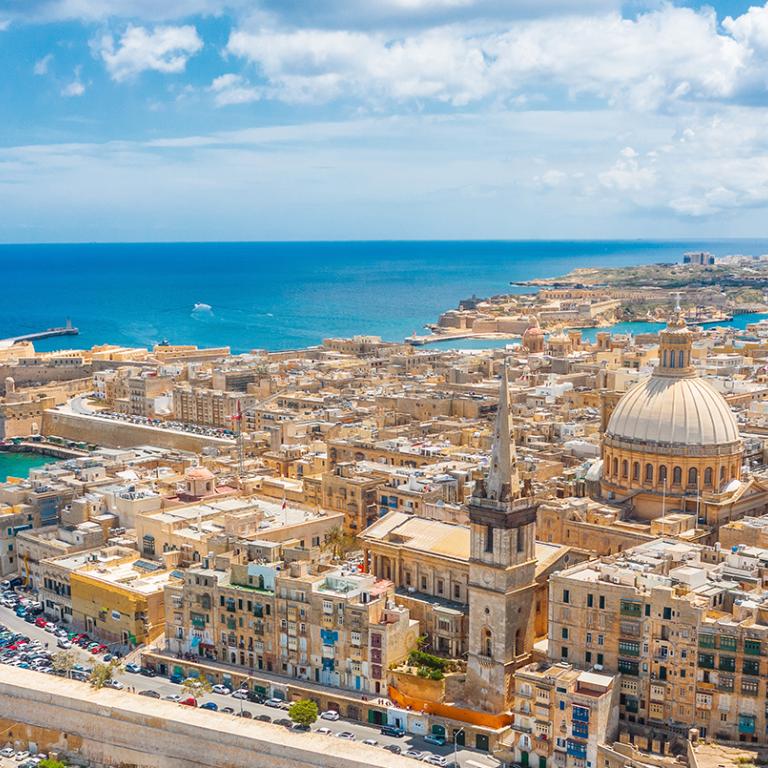 view of Malta from the top