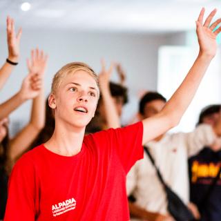 students in a classroom