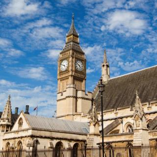 london view with big ben on the back